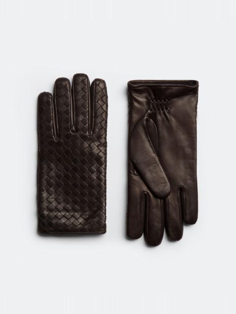 Intrecciato Leather Gloves
