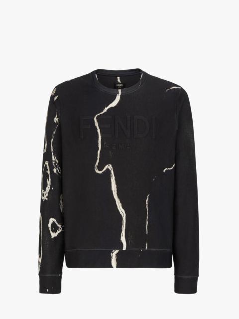 FENDI Black jersey sweatshirt