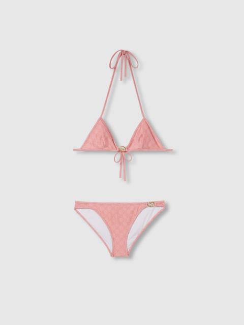 ビキニ Gucci Bikini In Tessuto Gg Gucci GG Stretch Jersey Bikini Black/Gold-tone - SS23 - US