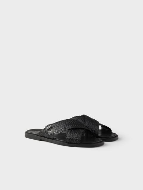 Prada Crisscross slides