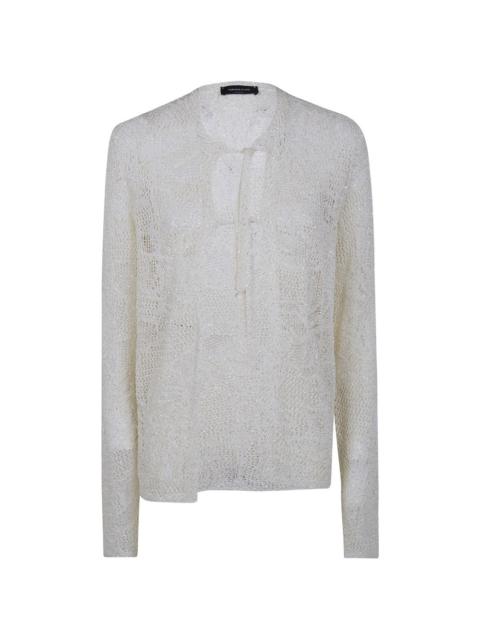 FABIANA FILIPPI tie neck knitwear