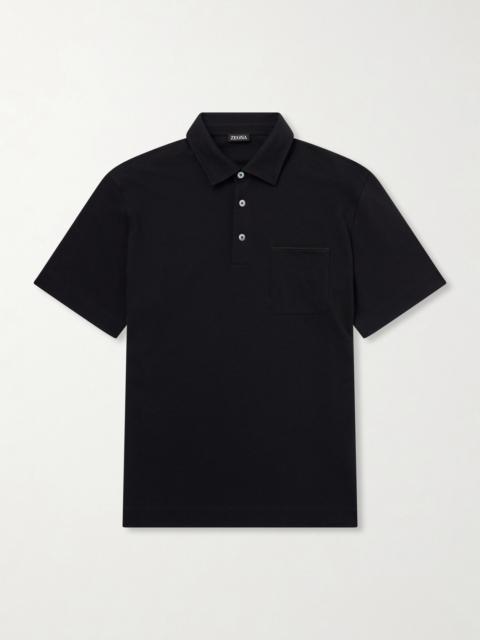 ZEGNA Cotton-Jersey Polo Shirt