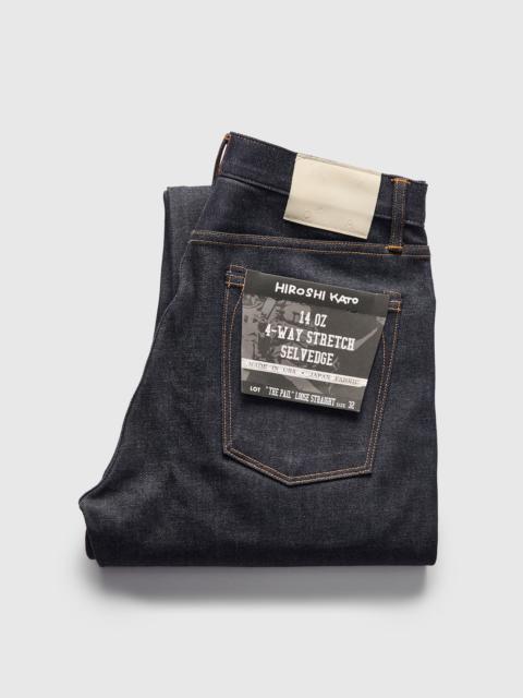 HIROSHI KATO 14oz Stretch Selvedge Denim - Pail Loose Straight