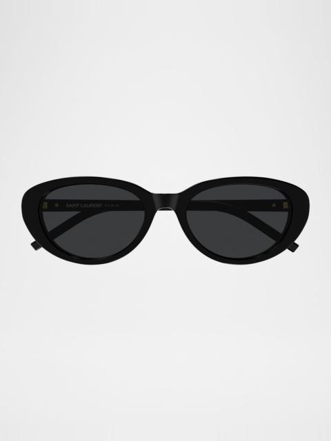 SAINT LAURENT 55mm Acetate Cat-Eye Sunglasses