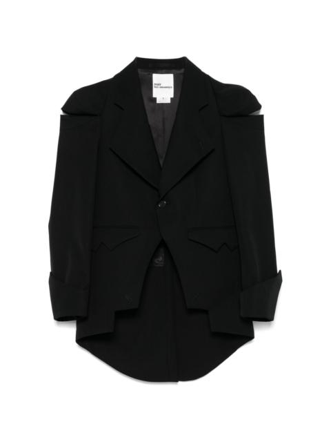 Noir Kei Ninomiya cut-out detailed jacket