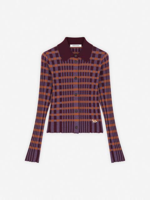 Maison Kitsuné CHECKED KNITTED SHIRT