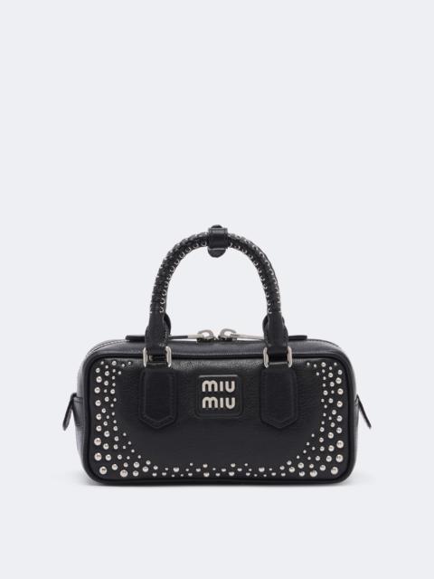 Miu Miu Arcadie studded leather top-handle bag