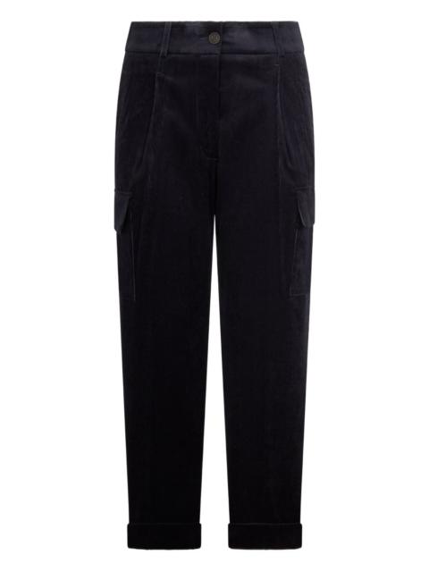 PESERICO corduroy-effect trousers