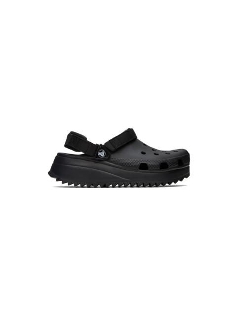 crocs Black Hiker Clogs