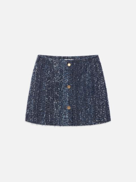 FRAME Denim Boucle Skirt in Magic