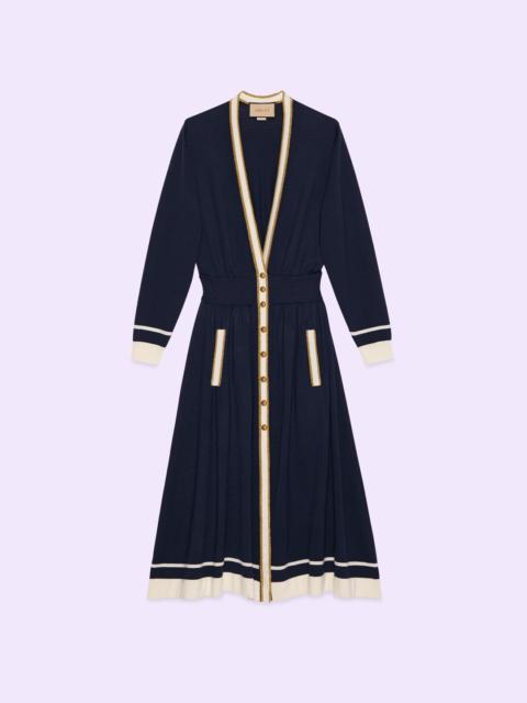 GUCCI Wool midi dress