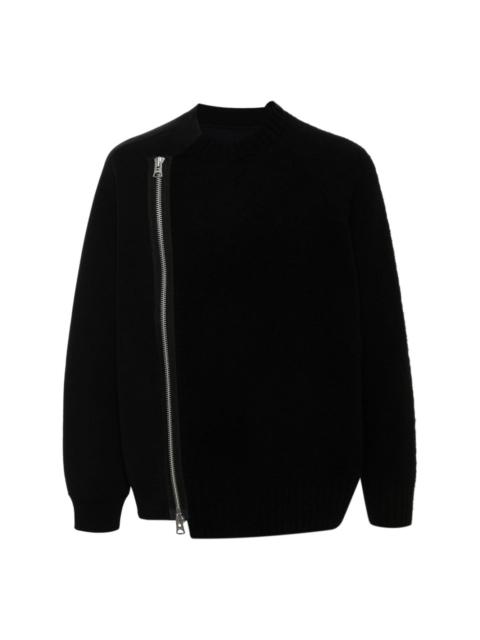 panelled-design sweatshirt