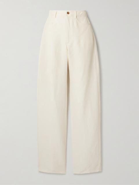 Loulou de Saison Peran Woven Straight-leg Pants