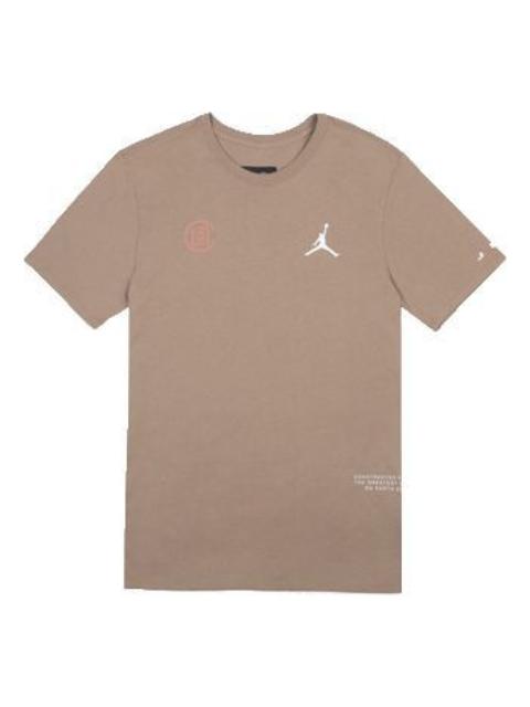 Jordan Clot X Air Jordan Ct S/S Terracotta Warriors Short-Sleeved Male Camel Color CLOT-001
