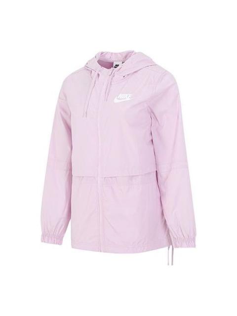 Nike (WMNS) Nike AS W Nike Sportswear RPL ESSNTL WVN JKT Jacket Regal PINK AJ2983-695