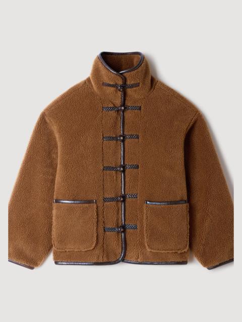 Sandro SHORT FAUX FUR COAT