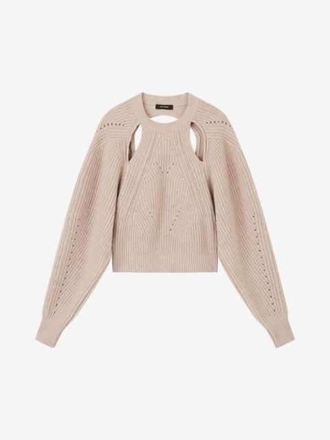 Isabel Marant PALMA CASHMERE OPEN BACK SWEATER