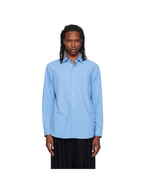 SOSHIOTSUKI Blue Bias Cut Oxford Dress Shirt