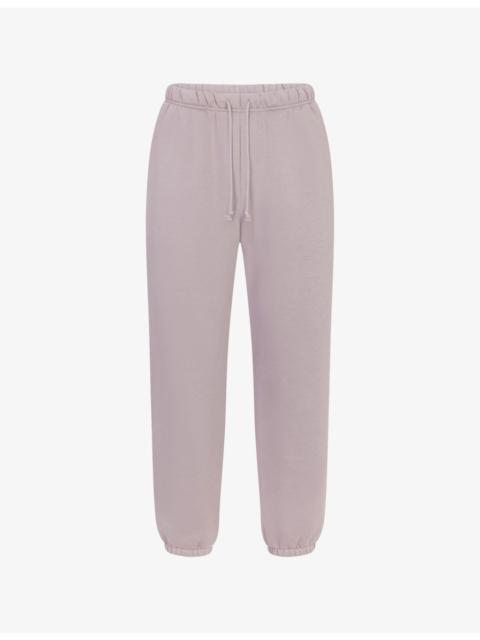 SKIMS Fleece Lounge Relaxed-Fit Cotton-Blend Jogging Bottoms