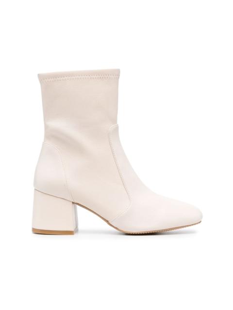 Stuart Weitzman Flareblock 60mm leather ankle boots
