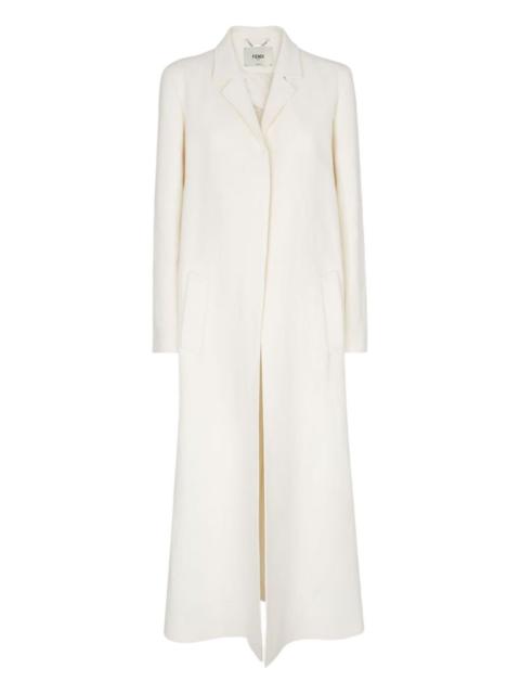 FENDI linen single-breasted coat