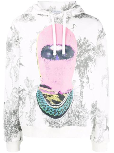 ih nom uh nit graphic palm-print hoodie