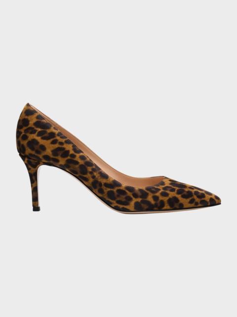Gianvito Rossi Gianvito Leopard-Print Suede Pumps