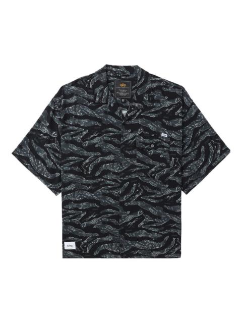 ALPHA INDUSTRIES graphic-pattern short-sleeve shirt
