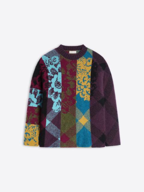 Dries Van Noten PATCHWORK WOOL SWEATER