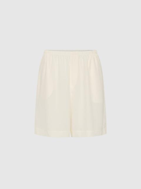 ST. AGNI Silk Everyday Relaxed Shorts - Tofu