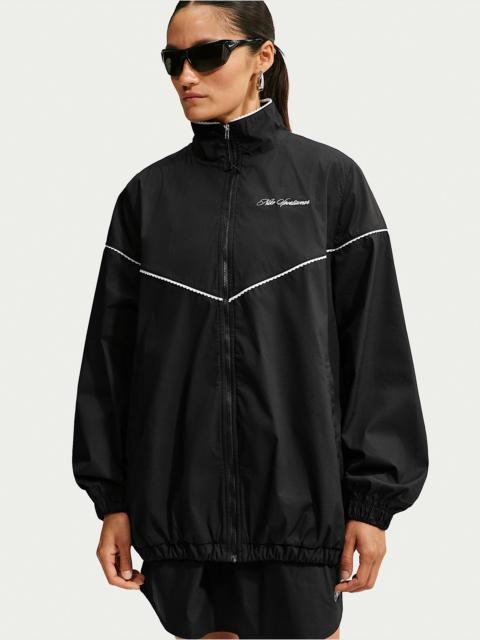 Nike Nike Sportswear Women's Oversized Scalloped-Trim Poplin Track Jacket
