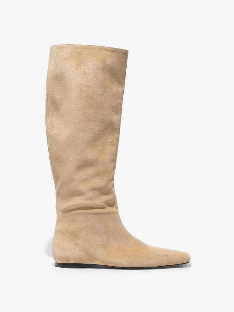 Proenza Schouler Suede Quad Knee High Slouch Boots