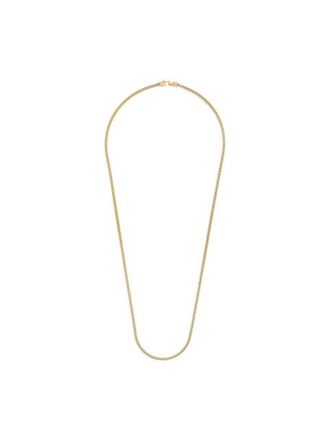 TOM WOOD gold-plated Curb L chain necklace
