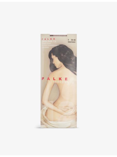 FALKE Shelina 12 transparent stretch-woven blend ankle socks
