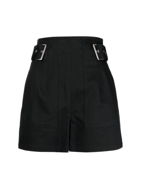 double-buckle detail shorts