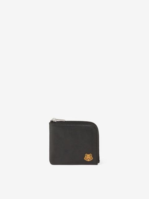 KENZO Tiger Crest small zipped leather wallet
