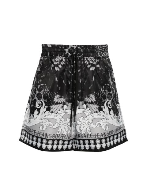 Watercolour Couture-print shorts