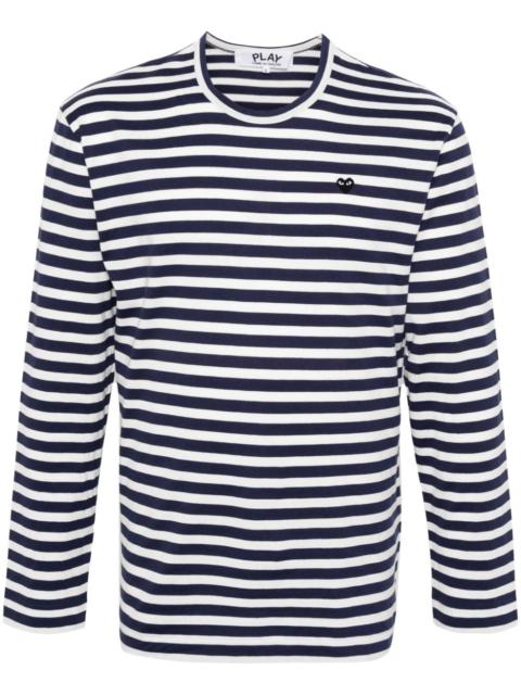 Comme des Garçons PLAY striped T-shirt