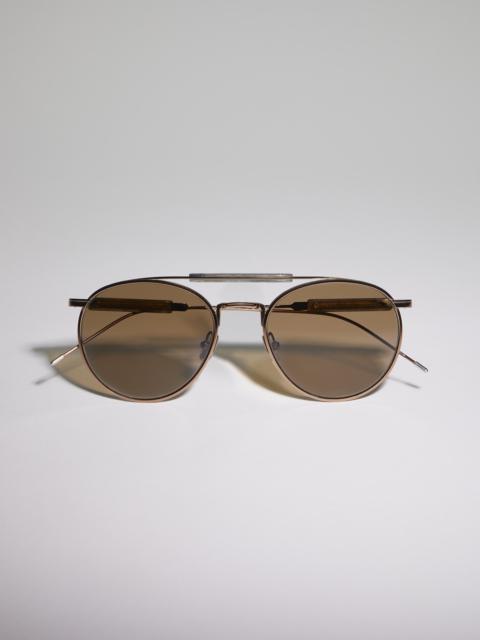 Brunello Cucinelli Sartorial Sunset titanium sunglasses