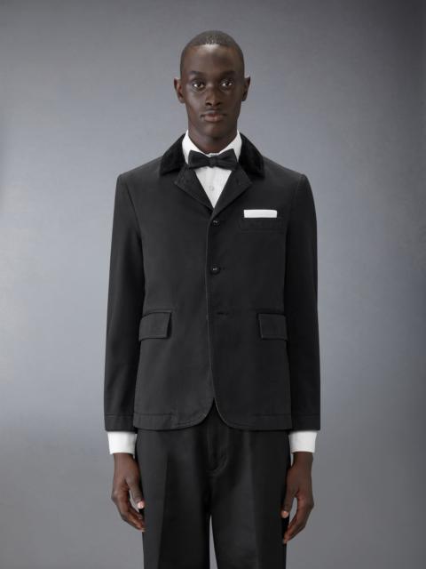 Thom Browne Cotton Twill Cutaway Jacket