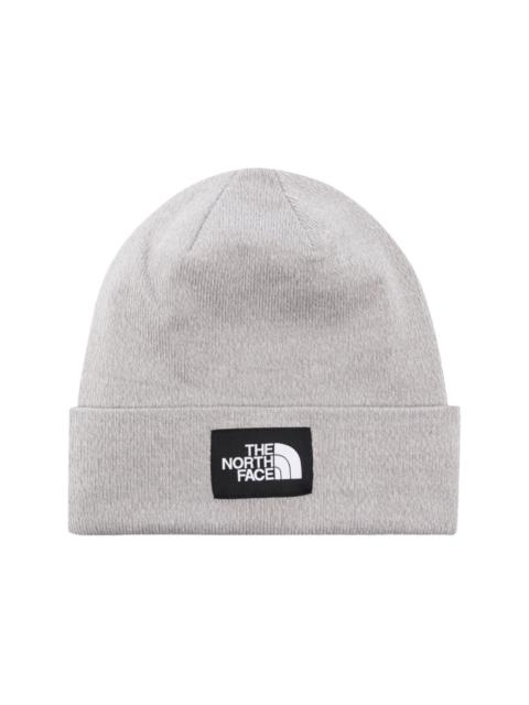 logo-patch knitted beanie