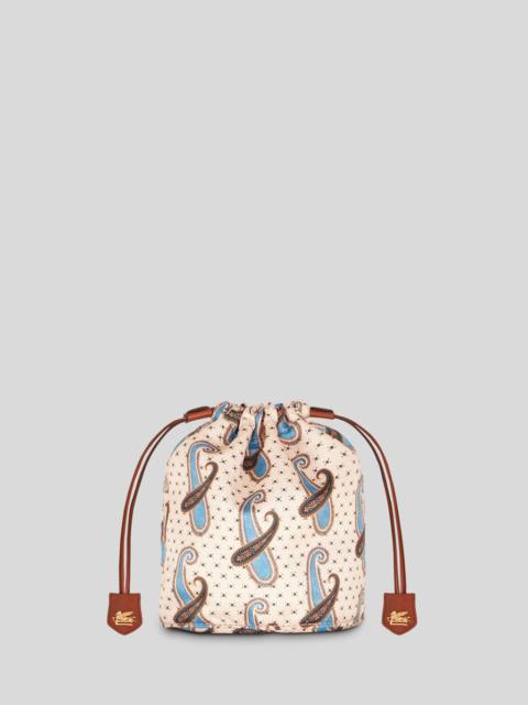 Etro POUCH WITH PAISLEY AND POLKA DOT PATTERNS