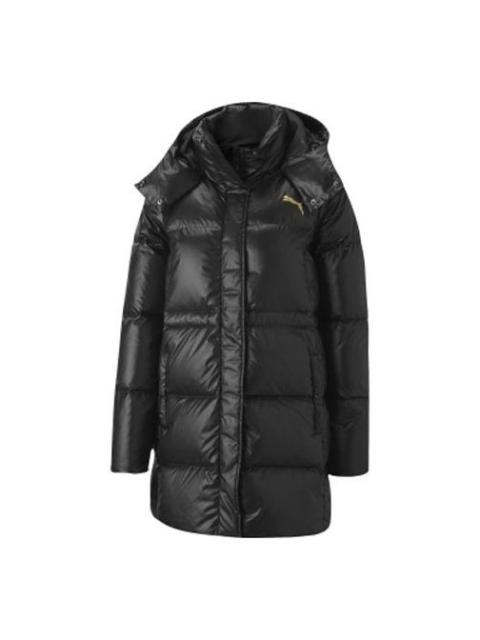 PUMA (WMNS) PUMA Cocoon Down Coat 'Black Gold' 585409-01