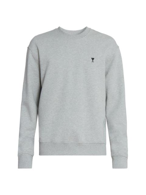 AMI Paris Men's Contrasted Ami de Coeur Sweatshirt - Gris Cendre Chine