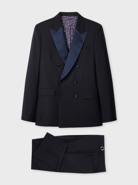 Paul Smith Dark Navy Wool-Mohair Double-Breasted Evening Suit