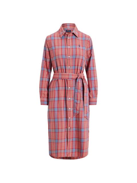 Polo Ralph Lauren belted midi shirt dress