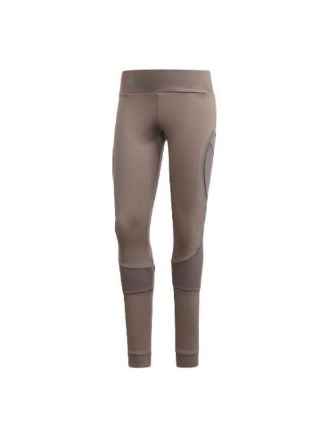 adidas (WMNS) adidas P Ess Tight Logo Printing Leggings Grey/Brown FK9724