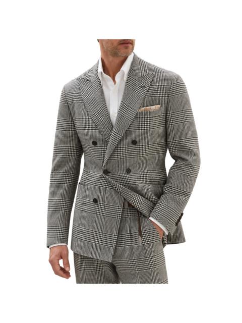 Brunello Cucinelli Wool Double Breasted Jacket "Grey" BRUN2302
