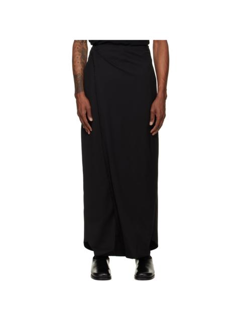 Kiko Kostadinov Black Cursus Drape Trousers