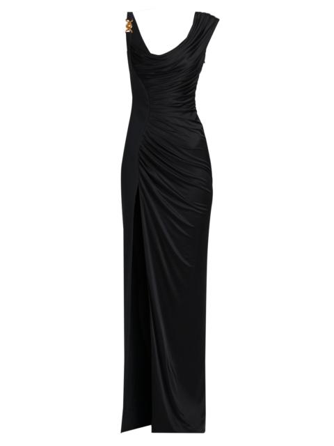VERSACE Women's Draped Cowlneck Column Gown - Black